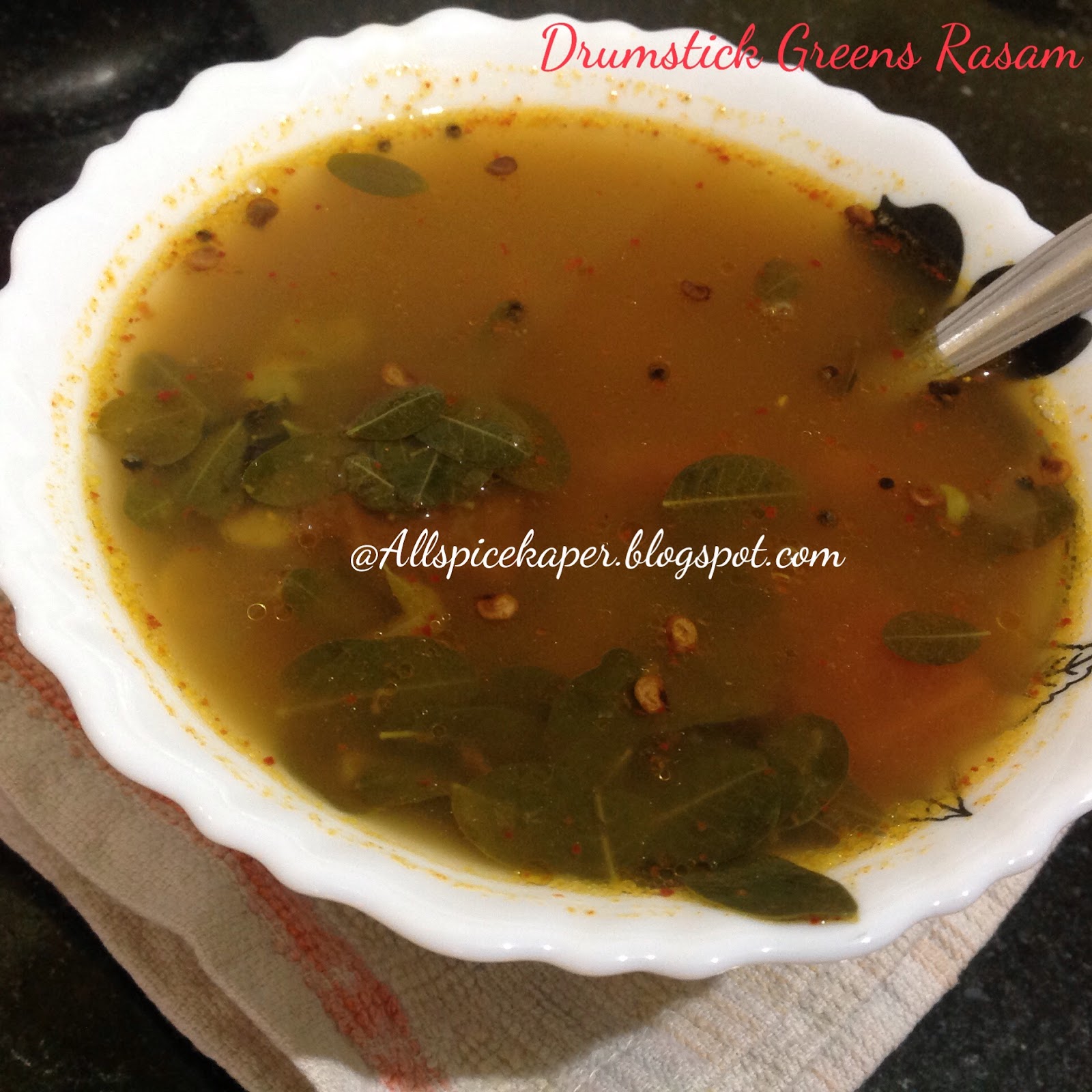 Allspice Drumstick Greens/leaves RasamDrumstick Greens Spicy and Sour