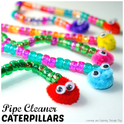 Fine Motor Caterpillar Craft - Learning and Exploring Through Play