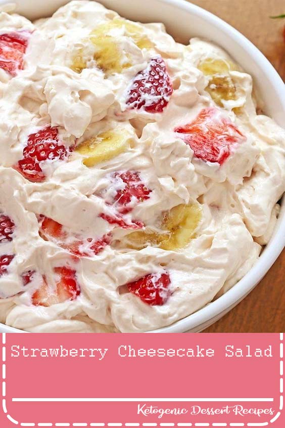 Strawberry Cheesecake Salad - Plant Based Meals Vegan