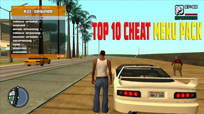 GTA San Andreas Top 10 Cheat Menu Pack 