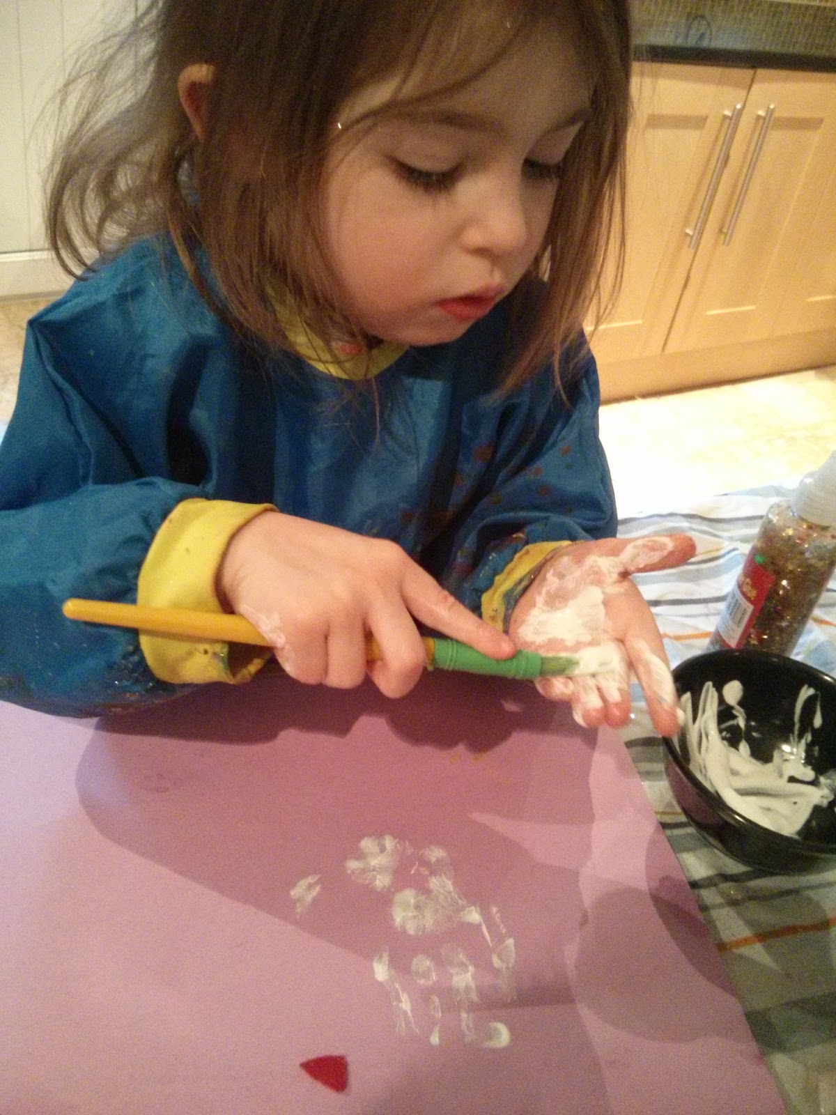 Painting, sticking and baking This day I love.......