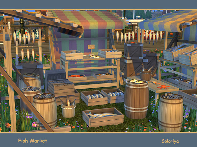 Рынок — наборы декора и инвентаря Sims 4 со ссылками для скачивания