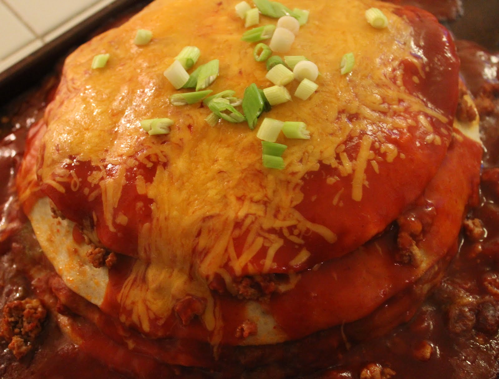 Super Easy Cheesy Enchilada Stack! Yummy Healthy Easy