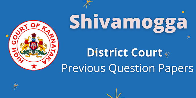 Shivamogga Court Previous Question Papers & Syllabus in Kannada – Process Server