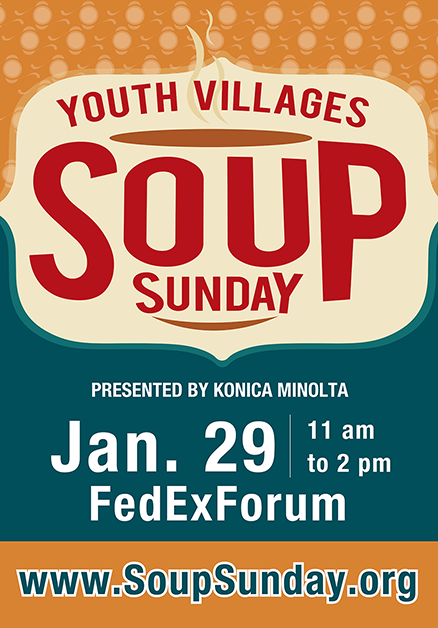 Soup Sunday in Memphis on Sunday, Jan. 29 + a sweepstakes featuring 4 tickets to the event (and TCV's ringing the dinner bell IRL!)