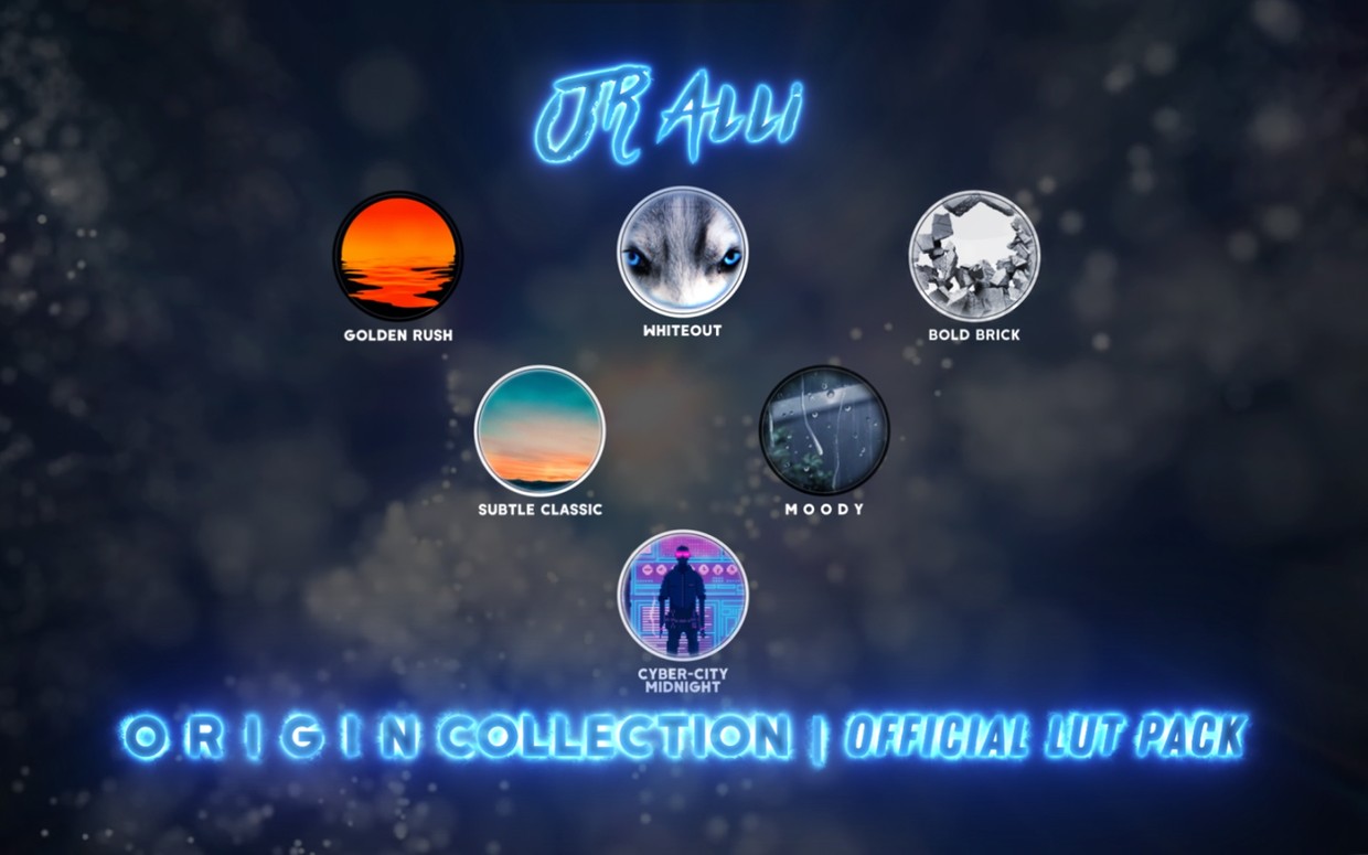 Alli LUT Pack – Origin Collection JR (CUBE)