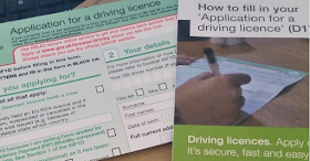 driving licence application form