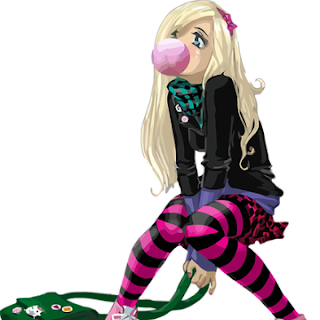 cool bubble gum girl pfp