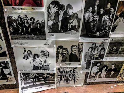Inside wall of band photo's when it was Emmet's Inn in Jamesburg, New Jersey