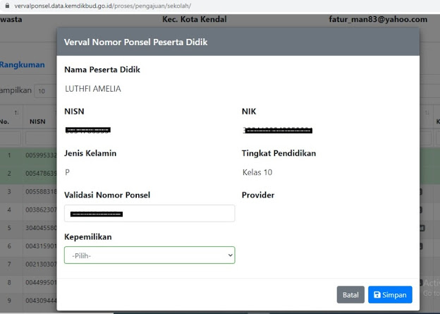 Alternatif Alamat Verval Ponsel, Semoga Lancar vervalponsel.data.kemdikbud.go.id