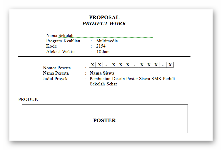 Contoh Proposal Ukk Smk Jawabanku Id