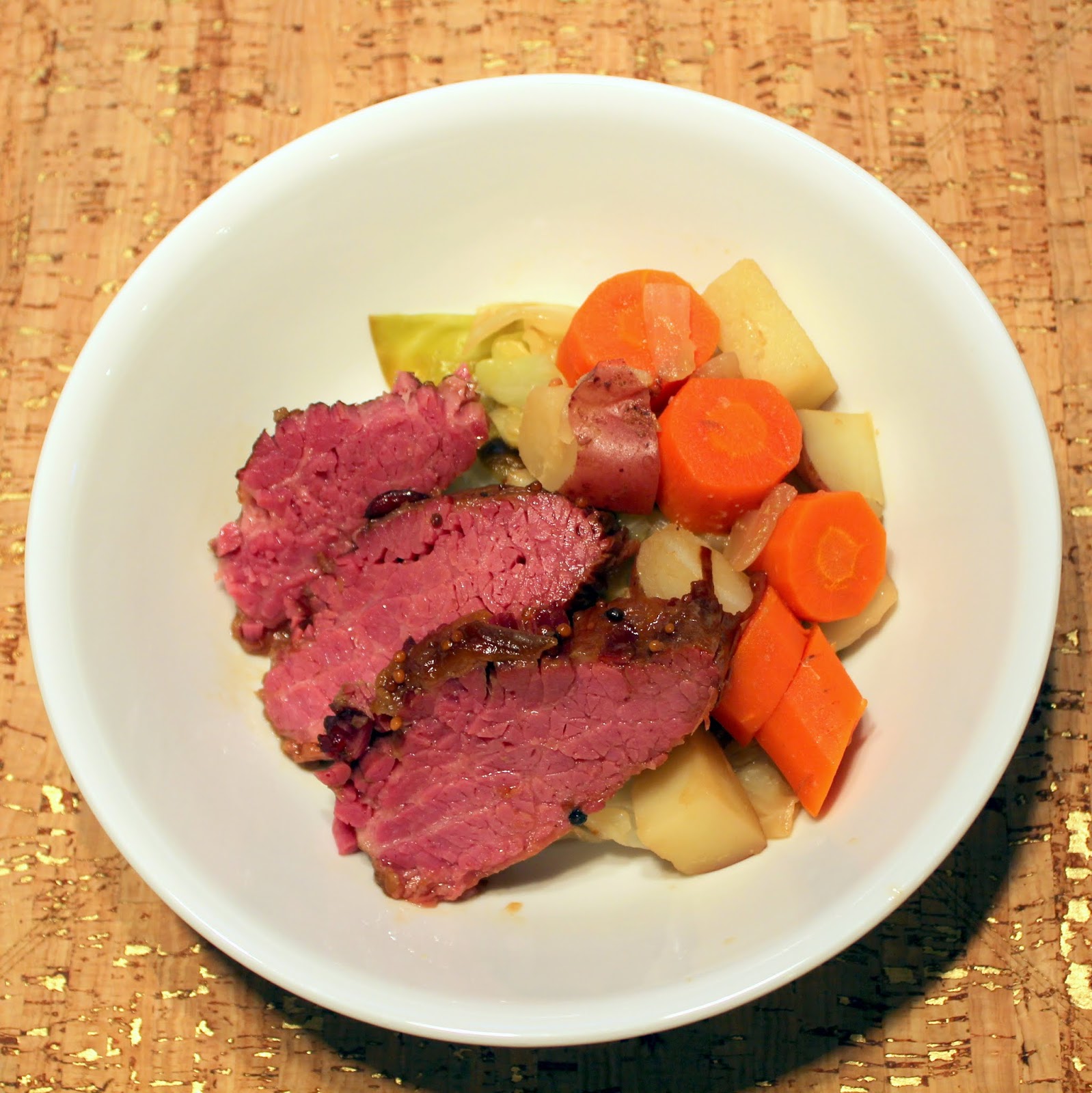 Chomping Board Beer Braised Corned Beef Dinner