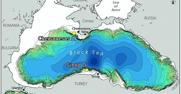 Карта глубин черного моря у крыма