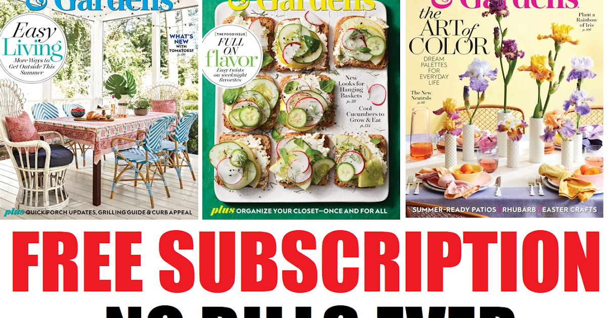 Free Subscription To Better Homes And Gardens Magazine Nothing To