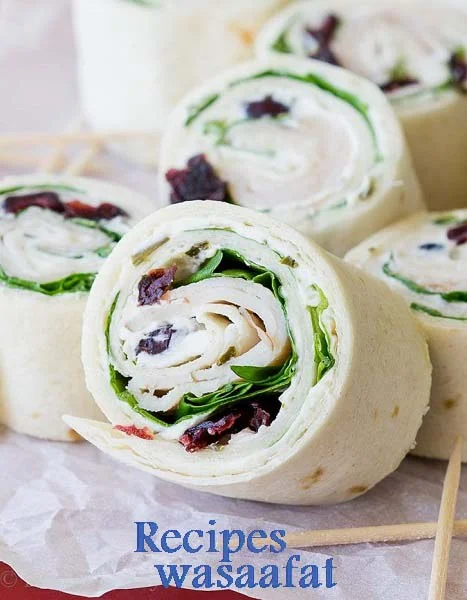 Turkey and cranberry wrap