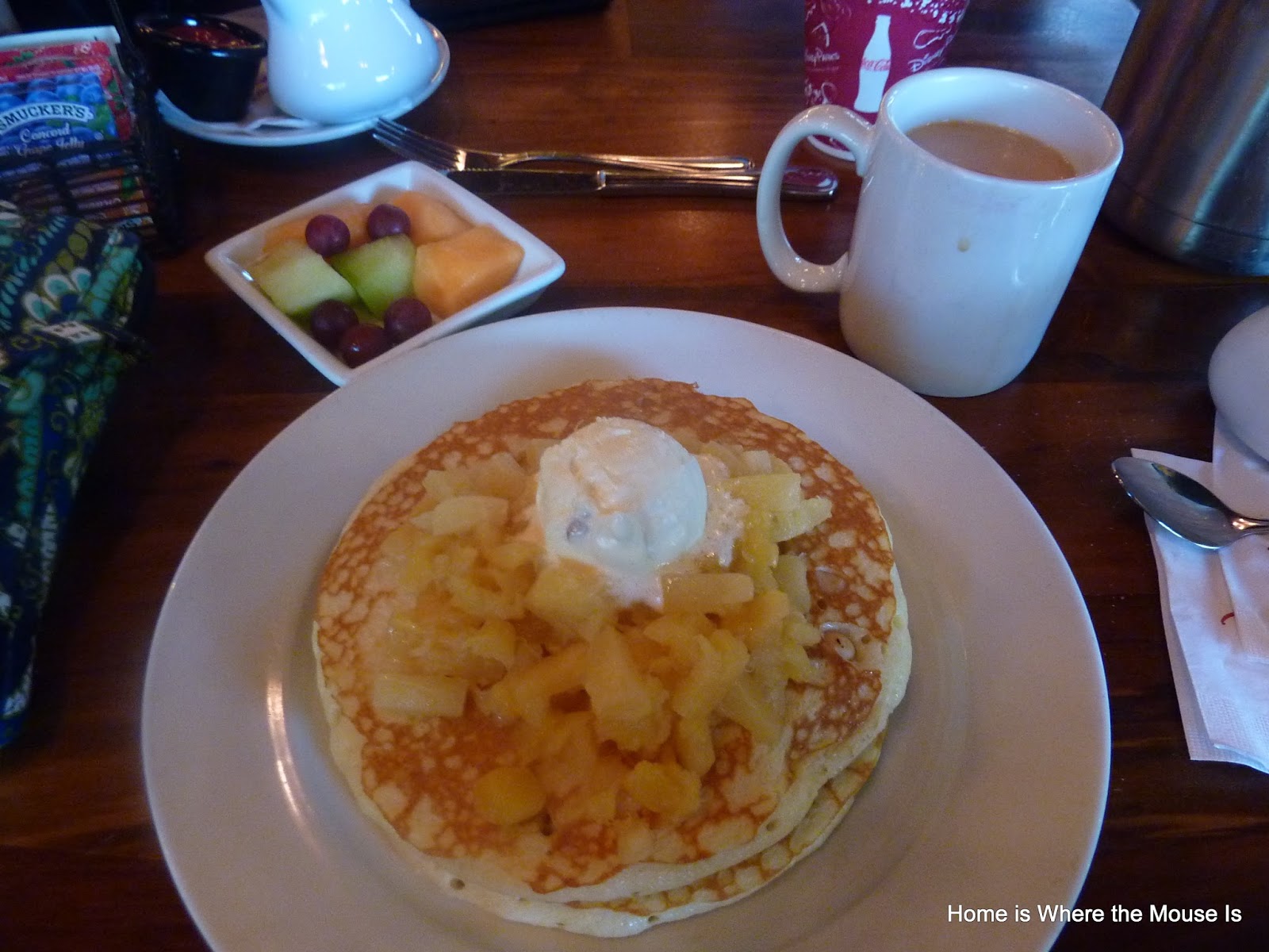 Macadamia Pineapple Pancakes from Kona Cafe Adventures in Familyhood