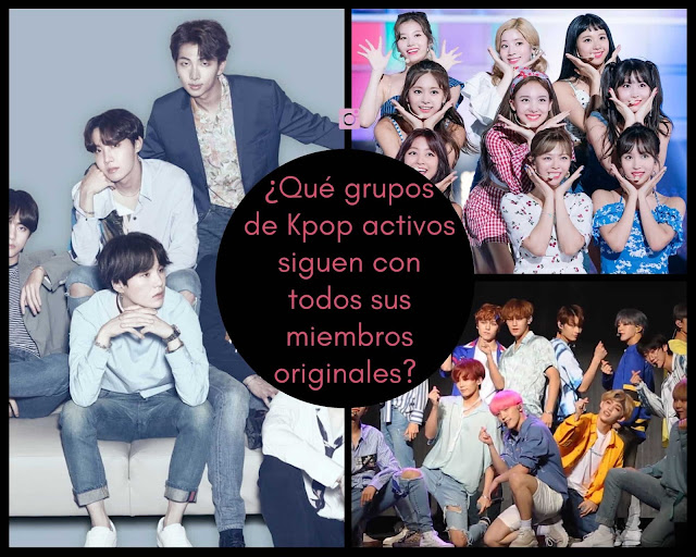 Grupos Kpop activos con todos sus miembros