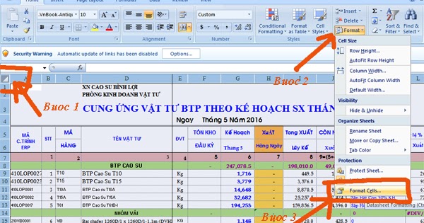 cách khóa hàng trong excel