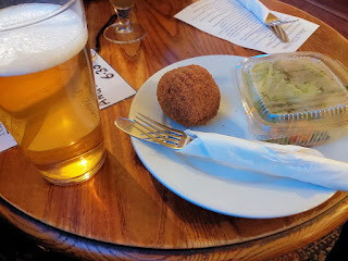 Scotch egg and a pint