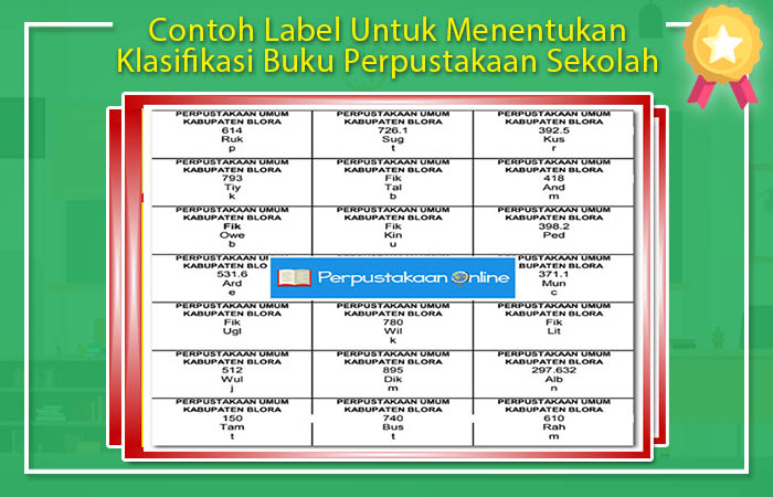 Contoh Label Untuk Menentukan Klasifikasi Buku Perpustakaan Sekolah Contoh Label Untuk Menentukan Klasifikasi Buku Perpustakaan Sekolah