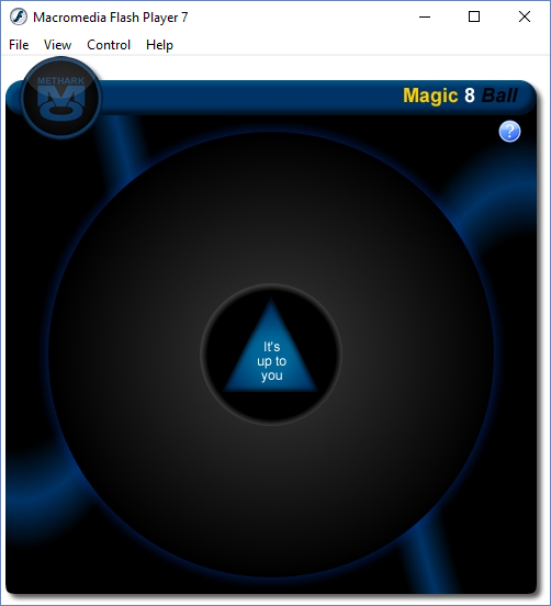 magic 8 ball flash