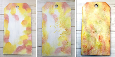 Bloom Etcetera Tag, Funkie Junkie Boutique, Tim Holtz Collage Paper, Emerald Creek Powders, Tutorial, Maggi Harding Etcetera Tag Tutorial by Maggi Harding for The Funkie Junkie Boutique