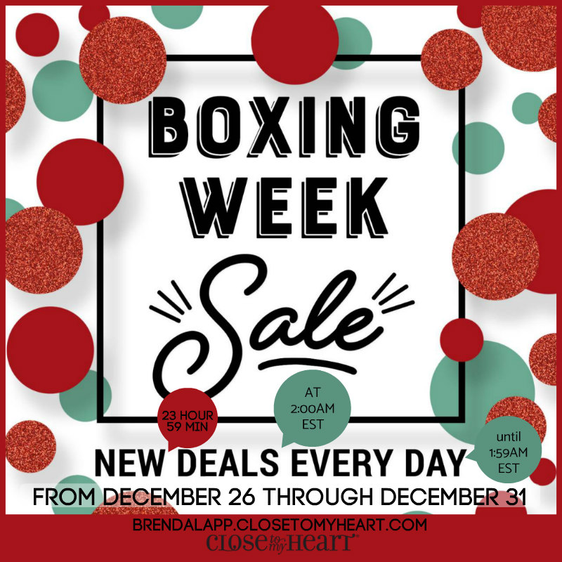 Crafting for sanity? Or insanity? CTMH Boxing Week Sale Begins Today