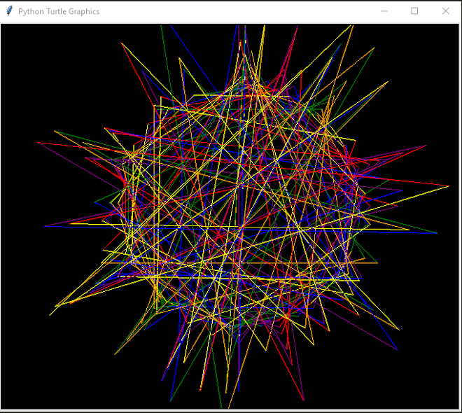 Color Changing Circle in Python Turtle
