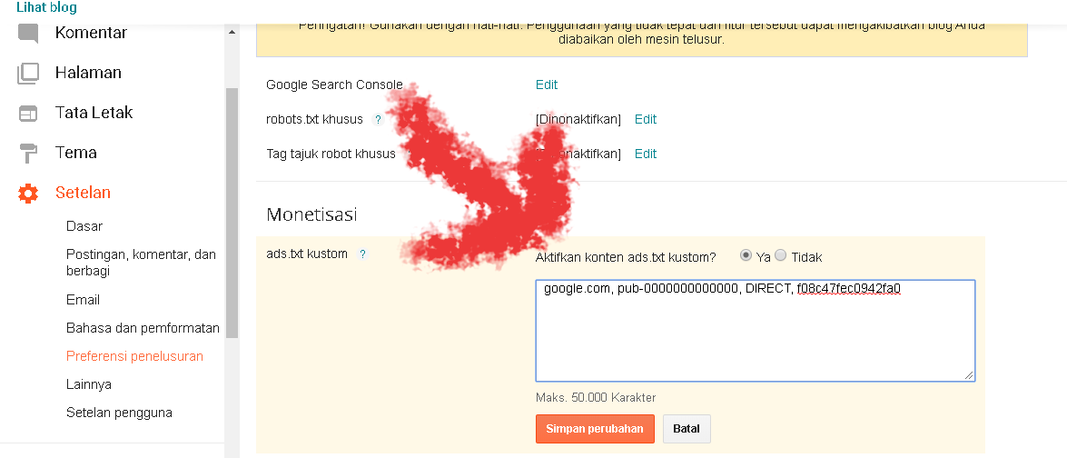√ Tutorial Cara Aktifkan Ads.txt DI Blogger Yang Benar