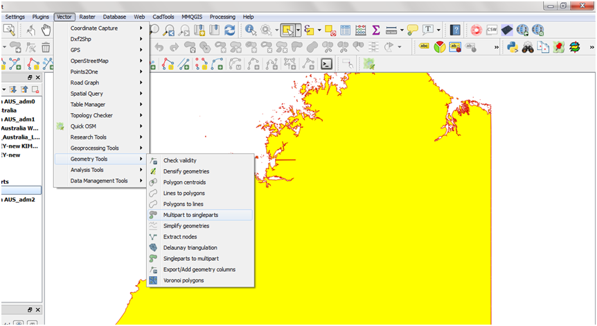 Geospatial Solutions Expert: QGIS Multipart to Singleparts
