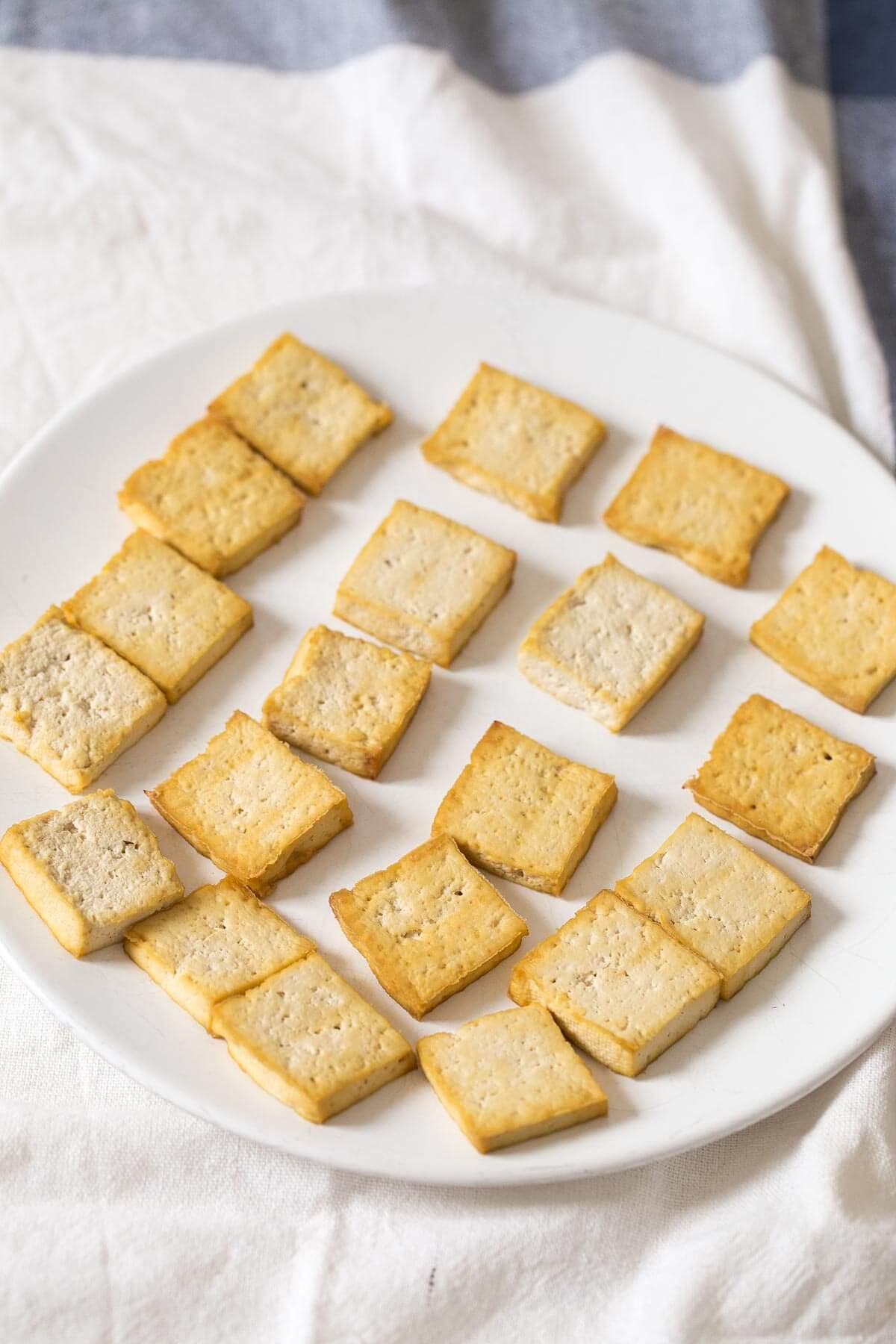 Baked tofu. Baked tofu.