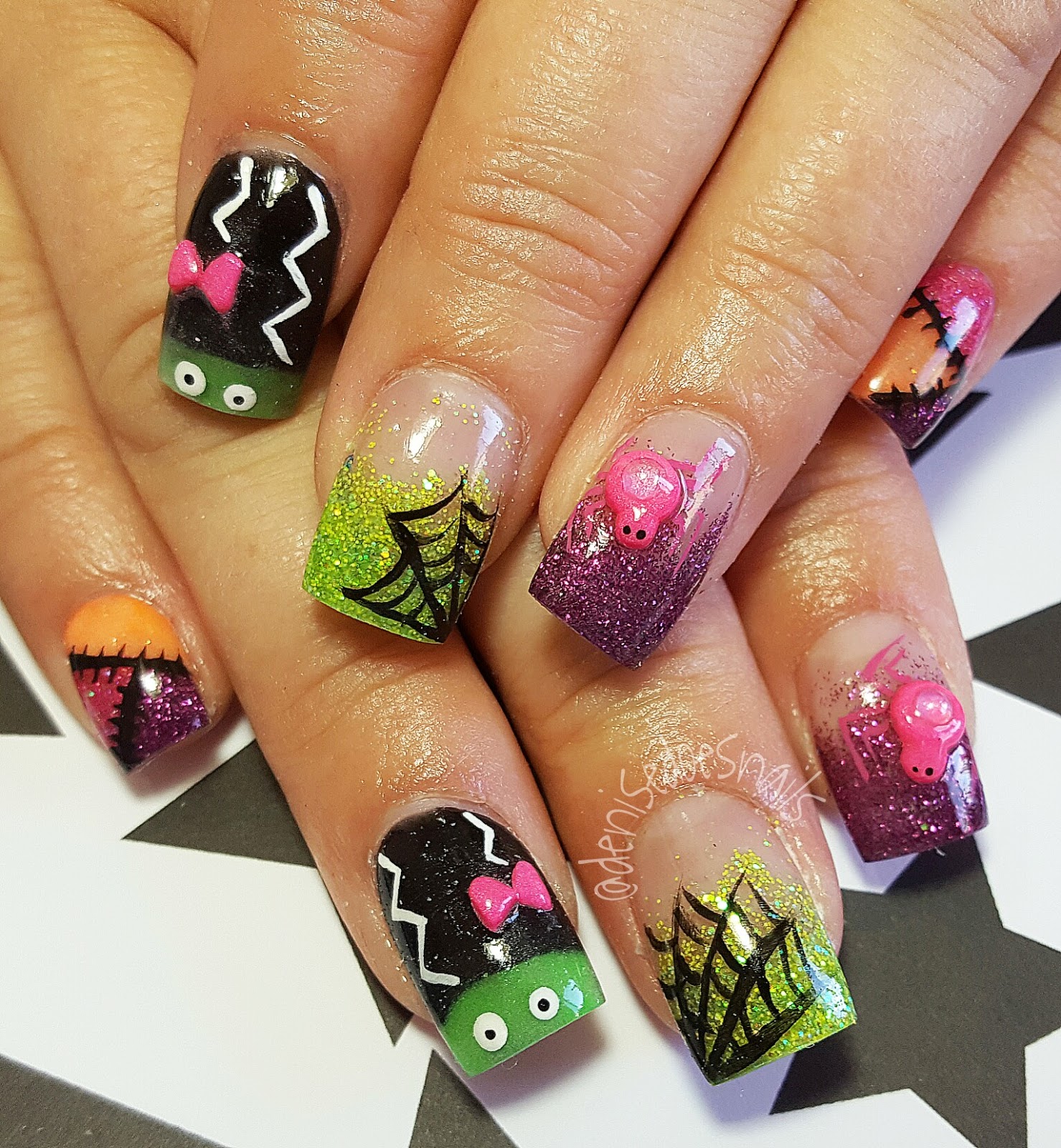 Nail Art by Denise Groves: A Little Early Halloween