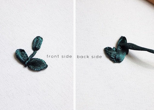 Hướng dẫn thêu ruy băng cơ bản - Hình 9