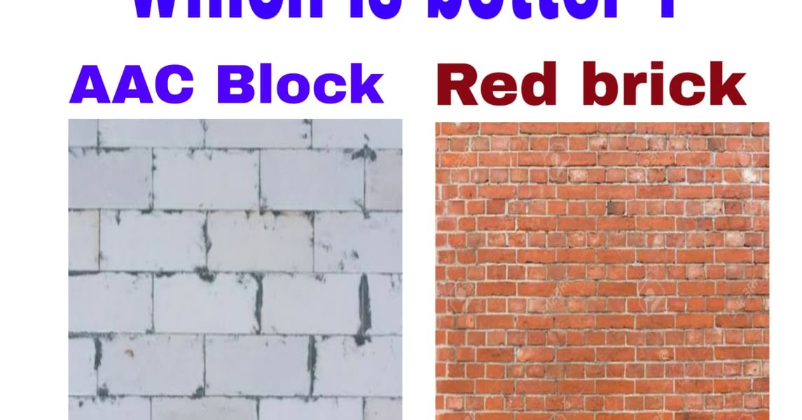 j s civil AAC Block Vs Red bricks How to Make the