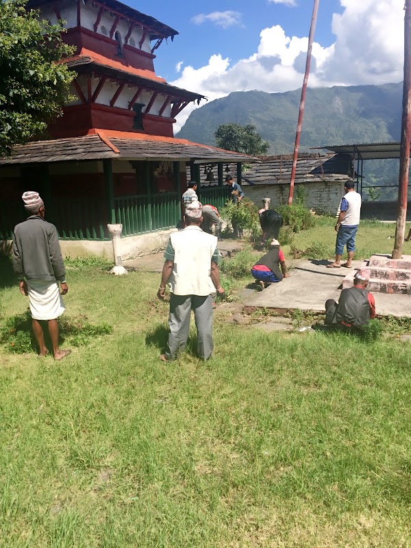 Dashain Puja Meeting and Sanitation Program of Rakhu Kot Bhagwati Temple Puja Committee