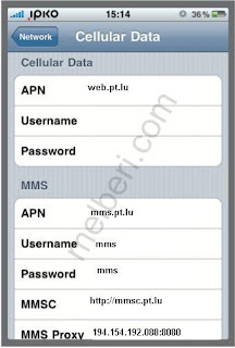 LuxGSM APN Settings for iPhone iPad
