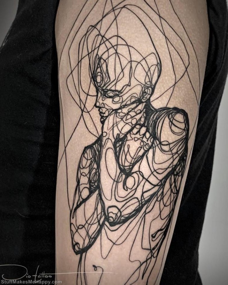 Most Creative Tattoos Designs And Tattoos Pictures Made With One Line