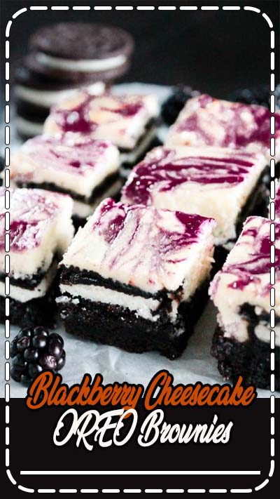 Blackberry Cheesecake OREO Brownies are what dreams are made of especially because they are filled with rich & creamy flavors!