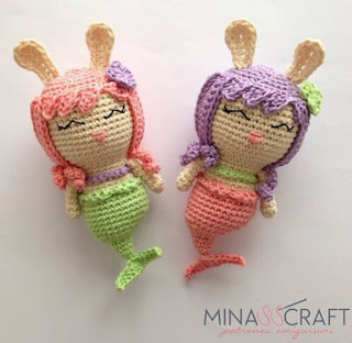 PATRON GRATIS CONEJO SIRENA AMIGURUMI 41167