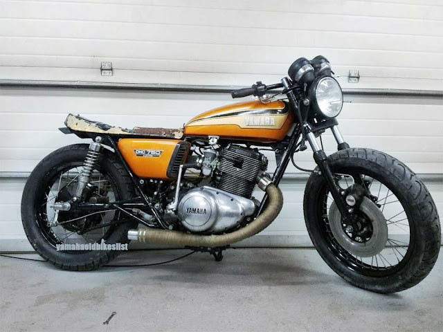 Old Yamaha TX750 Cafe Racer Modification