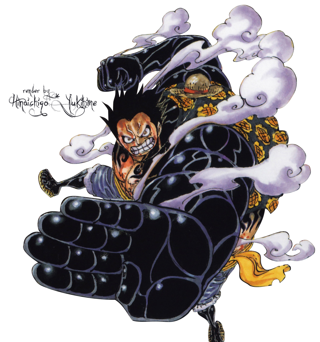 Render Luffy - Gear Fourth