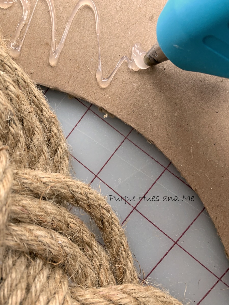 Purple Hues and Me Braided Rope Spring Wreath