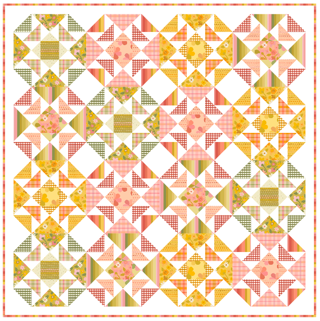 Kaleidoscope Quilt Along Week 7 Quilt Top Assembly