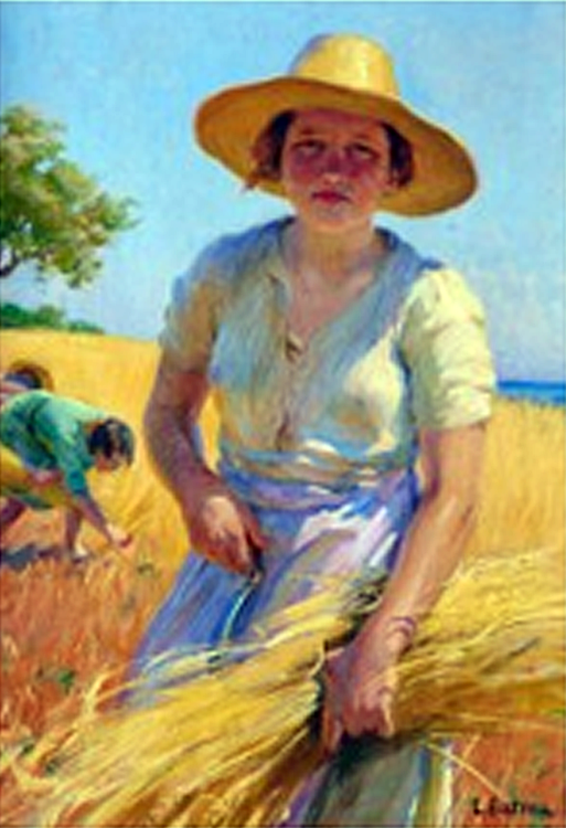 Campesina Ibicenca, Laureano Barrau Buñol, Pintor Catalán, Pintor español, Cuadros de Laureano Barrau Buñol, Barrau Buñol, Laureano Barrau