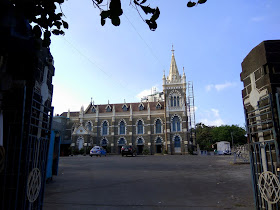 mount mary church, bandra, history, heritage, blue sky, clouds, street, mumbai, incredible india, skywatch
