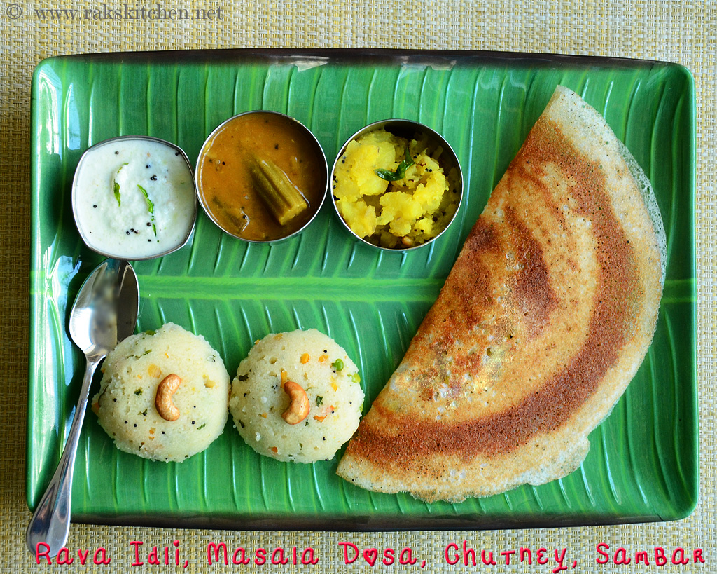 Rava Idli Masala Dosa South Indian Breakfast Menu 14 Raks Kitchen