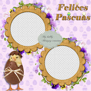 Marco Felices Pascuas png.Happy Easter frame png. Descargar aquí: marco felices pascuas pollito