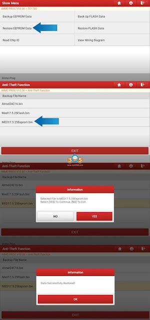 Launch X-PROG3 Backup and Restore MED17 EEPROM Flash 13