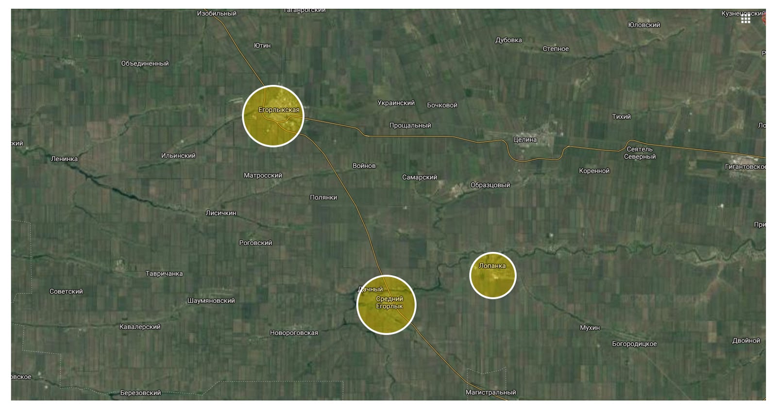 лопань харьковская область на карте