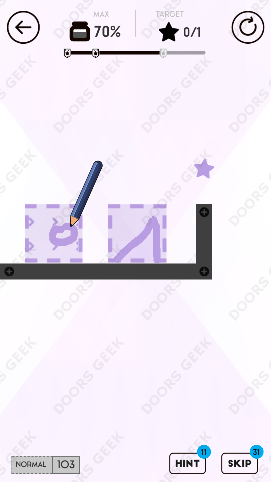 Draw Here Level 103 Doors Geek